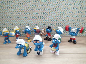 【Schleich SMURFS】 シュライヒ スマーフ フィギュア オリンピックシリーズ 10体セット 2012 スポーツ Olympics Sports