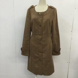 INDIVI 40 インディヴィ ジャケット、上着 ジャケット、ブレザー 127-99033 ノーカラー ロング丈 Jacket 茶 / ブラウン / 10067394