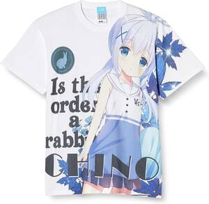 ご注文はうさぎですか??　チノ フルグラフィックTシャツ