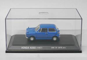 ■1/43 エブロ ホンダ N360 TS 1967年/ブルー EBBRO HONDA Nコロ ミニカー モデルカー