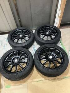 WORK EMOTION 11R ワークエモーション 17インチ 205/45R17 2018年 4本 7J PCD100 4H +53スイフト アクア フィット ヴィッツ 等