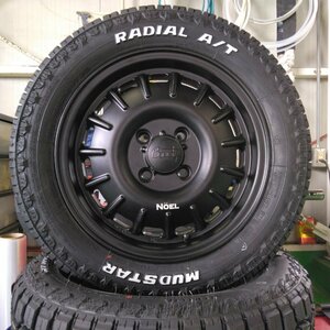 タウンエース ライトエース 人気 タイヤホイールセット MUDSTAR Radial AT 175/65R14 ホワイトレター 14インチ NOEL