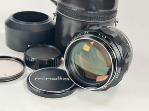 MINOLTA MC ROKKOR -PF 85mm f1.7 ミノルタ大口径単焦点 レンズ【現状品】