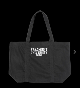【新品正規】黒 / FRAGMENT UNIVERSITY FRGMT UNV TOTE カレッジロゴ　トートバッグ　エコバッグ　bag フラグメント ユニバーシティ