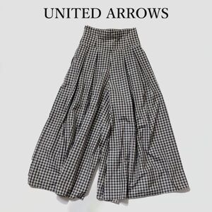 ユナイテッドアローズ UNITED ARROWS ギンガム チェック スカーチョ