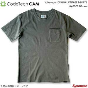 Codetech コードテック Volkswagen ORIGINAL VINTAGE T-SHIRTS カーキ Mサイズ CO-KVW-2362K