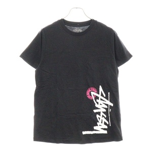 STUSSY ステューシー BUANA STOCK BOYFRIEND TEE ブアナストックボーイフレンド半袖カットソー 半袖Tシャツ ブラック 2902889