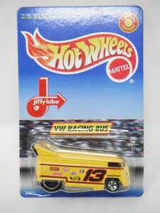 ■ HOTWHEELSホットウィール『Jiffy Lube特注 1/64 VW RACING BUS イエロー フォルクスワーゲンレーシングバス ミニカー』激レア