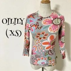 OILILY オイリリー　（XS）　花柄/ロングTシャツ/長袖/丸首/総柄