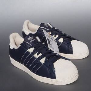 デッド!! 新品 27,5cm 限定カラー 22年 adidas スーパースター 紺レザー 天然皮革 SUPERSTAR GW1794