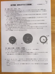 ＜PDF送信版＞逗子開成中学校：2025年新合格への算数プリント●算数予想問題付き