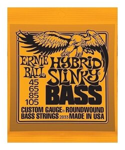 即決◆新品◆送料無料ERNIE BALL 2833×1(HYBRIDSLINKY45-105/メール便