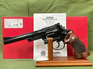 マルシン S&W M29 6.5インチ ブラック HW プラグリップ ガスリボルバー 作動確認済み ガス漏れなし 塗装品 破損あり ジャンク