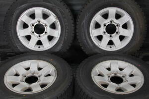 外/条件付送料無料 トヨタ 6穴 超バリ山 DUNLOP WINTERMAXX WM01 215/70R15×6JJ +30 6H PCD139.7 4本セット グランビア レジアス グラハイ