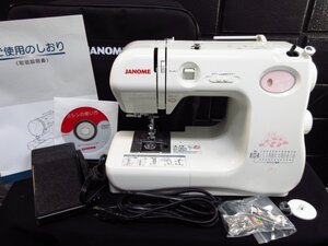 a9690　極美品　動作品　JANOME ジャノメ 電子ミシン ES-7 MODEL662型　取説　キャリングバッグ　使い方DVD付き