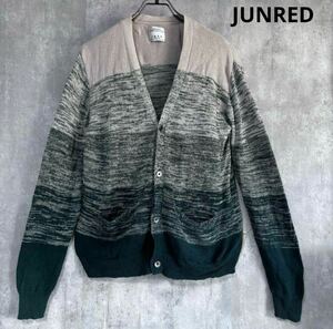 ジュンレッド　JUNRED カーディガン　SからM 麻55%