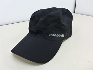 11173PMZ◎mont-bell モンベル GORE-TEX ゴアテックス メドー ワークキャップ ブラック サイズ：M/L◎中古