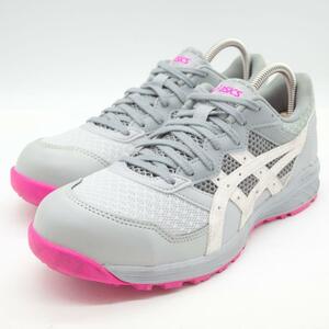 美品 asics アシックス JSAA A種 安全靴 23.5cm グレー 1273A006 クリーニング済み