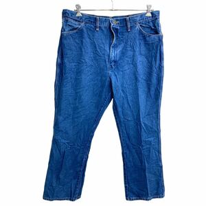 Wrangler カウボーイ ロングパンツ W42 ラングラー レギュラーフィット ビッグサイズ ブルー 945PW 古着卸 アメリカ仕入 2310-247