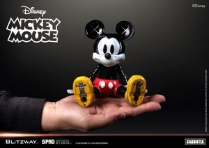 BLITZWAY x ディズニー Mickey Mouse ミッキーマウス & Donald Duck ドナルドダック　二体セット18cm アクションフィギュア 合金 LED 新品 