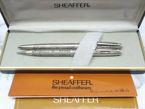 ★新品同様 SHEAFFER STERLING SILVER ペンシル＆ボールペン シェーファー 葡萄柄