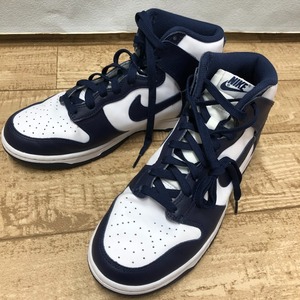 08w4400★1円~ ナイキ NIKE Dunk High RETRO Championship Navy DD1399-104 26.5cm 【中古品】