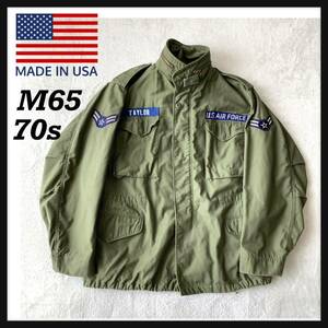 【人気】US ARMY 米軍 実物 M65 FIELD JACKET フィールド ジャケット ミリタリー 8415-782-2939 So-Sew Styles Inc. ワッペン 1974年製造