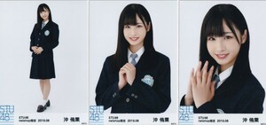 STU48 沖侑果 月別 netshop 生写真 2019 8月 2019.08 3種コンプ