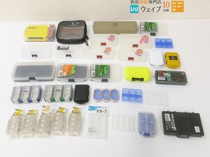 明邦 デプス プレミアムアキオクン VS-318SD、メガバス クリアポーチ、第一精工 MCケース 138F 他RGM 等小物用 ケース 計33点