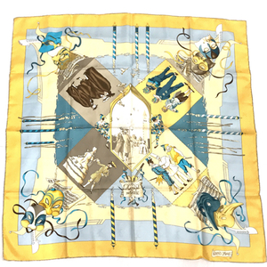 エルメス カレ90 シルク スカーフ LE CARNAVAL DE VENISE ベニスのカーニバル 縦88.5cm×横87.5cm HERMES QR014-64