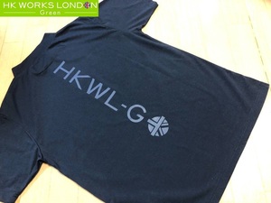 ・スピード発送 HKWORKSLONDON Green(コシノヒロコゴルフ)春夏 吸水速乾,UV,ストレッチ モックネック半袖シャツ TMKIT-2C-46(ネイビー)ＬＬ