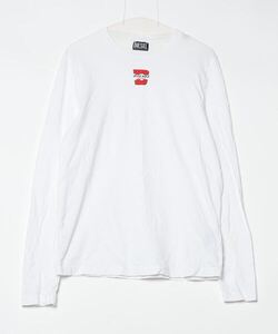 「DIESEL」 長袖Tシャツ LARGE ホワイト メンズ