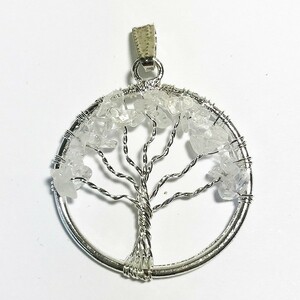 生命の樹 ツリーオブライフ Tree of Life 天然石ペンダントトップ 1個 クリスタル tree-crystal auc