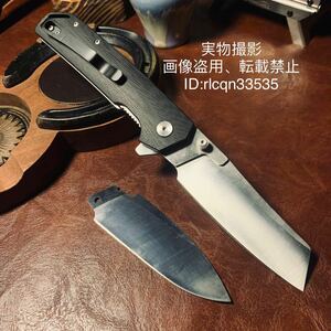 替刃1枚 超高品質 アウトドアナイフ 折りたたみナイフ 長さ21cm キャンプ アウトドア フィッシング 野外登山 釣り 