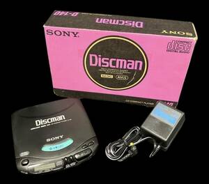 YKR321 SONY Discman CD COMPACT PLAYER D-140 CDプレイヤー CDまんがで覚える英会話 60サイズ