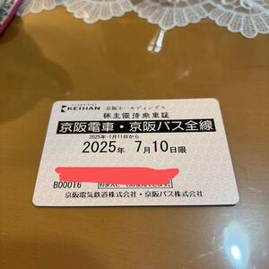 京阪ホールディングス株式会社 株主優待乗車証