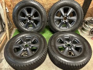 良品 LEXUS レクサス LX600 オフロード 純正 18インチ 7.5J +55 265/65R18 BS DM-V3 2022年製 スタッドレス タイヤホイール 4本セット H39