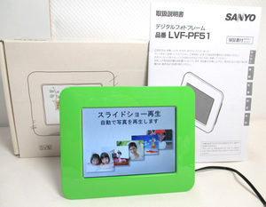 Ia552●サンヨー LVF-PF51 デジタルフォトフレーム 5V型 USED・美品●