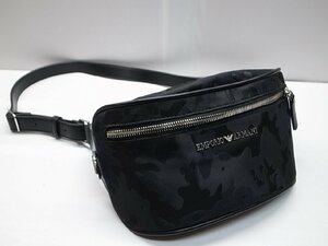 美品☆エンポリオアルマーニ カモフラージュ 迷彩 ボディバッグ 鞄 ウエストポーチ メンズ　EMPORIO ARMANI