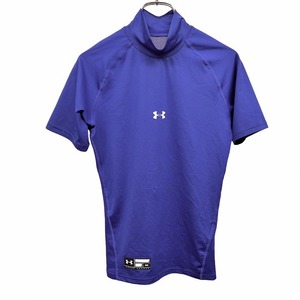 UNDER ARMOUR コンプレッションウェア ストレッチ Tシャツ 背中メッシュ ラグラン 半袖 ポリエステル×ポリウレタン M ブルー 青 メンズ