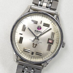 1円 可動品 腕時計 ラドー RADO グリーンホース デラックス 11750 機械式 自動巻 メンズ シルバー系 同梱不可