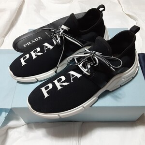 正規品.極美品、PRADA「プラダ」スニーカー、レディース.メンズ、３８.５…