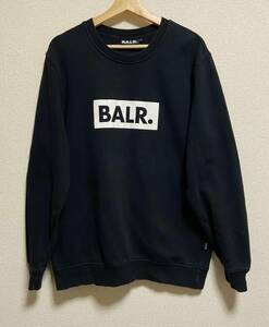 美品 BALR. ボーラー BOX ロゴ スウェット サイズL 黒