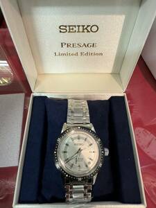 新品未使用　セイコー プレザージュ 自動巻き メカニカル クロノグラフ60周年記念限定 腕時計 メンズ SARY235