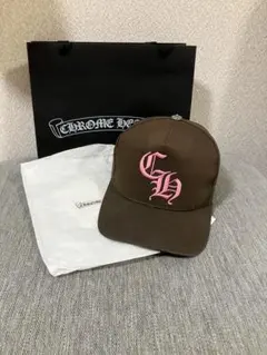 【美品•正規品】CHROME HEARTS キャップ ブラウン✖️ピンク