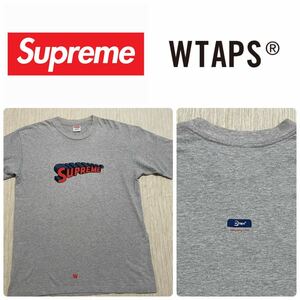 Supreme wtaps superman アーチ Small ボックスロゴ Tee Tシャツ