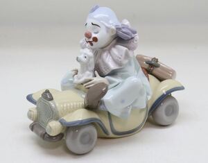 リヤドロ LLADRO サーカスの幕開け　NO.8136 フィギュリン 陶器人形 置物 ピエロ　犬　車