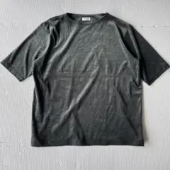 【美品】MAATEE&SONS スビンベロアボートTシャツ Dグリーン 2 半袖