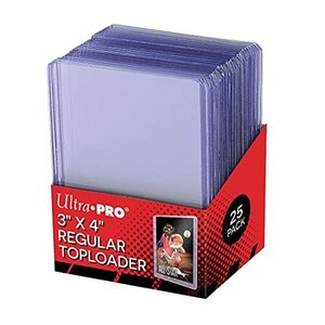 ULTRA PRO 【ウルトラプロ UltraPro 収集用品】 トップローダー レギュラー (クリア) 25枚入りパック (#81222)