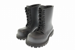 バレンシアガ BALENCIAGA 23AW STEROID BOOTS FULL EVA ステロイド ブーツ フル エヴァ 717807 40 黒 ブラック ブランド古着ベクトル 中古